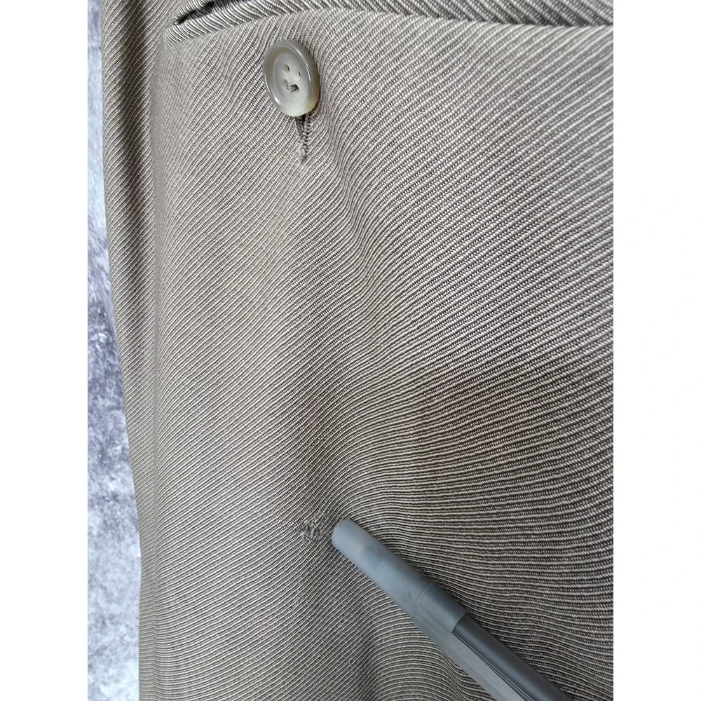 Paul Dione 2 Piece Suit Mens 43R Brown Wool Blazer Jacket 36x30 Pants Cuffed‎ *